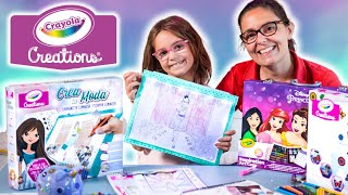 MATILDE CREA LA MODA con la Lavagnetta Luminosa Crayola Creations [upl. by Prent]