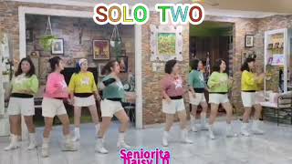 Solo Two Line Dance Demo by Daisy amp Senorita LD [upl. by Winer771]