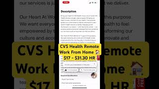 CVS Health Remote WFH Jobs workfromhome workathome onlinejobs remotejobs shorts [upl. by Teeniv645]