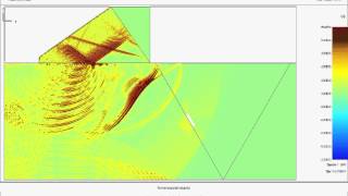 PZFlex  NDT shear wave weld inspection from a phased array [upl. by Rettke]