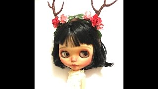 DIY Antler Headband for Blythe doll [upl. by Hiro996]