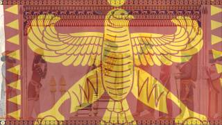 Persian Achaemenid Empire Tribute Flag And Tribute Anthem [upl. by Schwinn767]