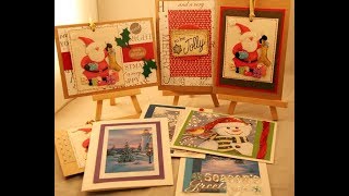 Recycled Christmas cards Wk 28 [upl. by Aneen]