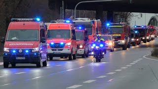 GROẞEINSATZ in OBERHAUSEN  DEICH droht zu BRECHEN  VIELE Einsatzfahrten der Feuerwehr amp Mehr [upl. by Jona]