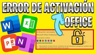 ✅Solucionar ERROR DE ACTIVACIÓN de Microsoft Office 2024  ACTIVACIÓN DE OFFICE [upl. by Eydnarb]