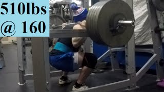 510lbs Squat  160 [upl. by Homer805]