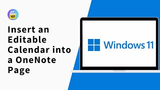 How to Insert an Editable Calendar into a OneNote Page [upl. by Ylrebmit]