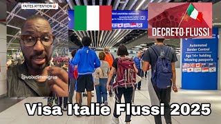 Visa Italie Flussi 2025 si vous êtes demandeur dasile [upl. by Soilisav]