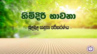 හිමිදිරි භාවනා  Episode 1663  සුළමුළ හඳුනා පරිහරණය [upl. by Galvin]