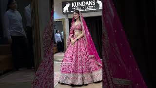 From kundans Bridal Couture Chandni Chowk Delhi best bridal lehenga collection ❤️wedding lehenga [upl. by Keelby798]