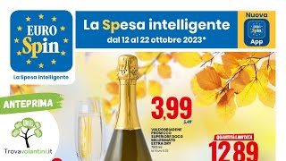 VOLANTINO EUROSPIN dal 12 al 22 ottobre 2023 anteprima [upl. by Nyrrad570]