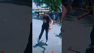 Freestyle slalom skating Training [upl. by Sisxela796]