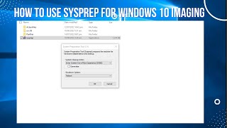 Prepping a system using Sysprep [upl. by Kalindi]