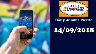 Daily Jumble Puzzle September 14 2018 [upl. by Quinby]