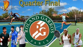 Roland Garros Quarter Final Gauff Vs Jabeur and Swiatek Vs Vondrousova [upl. by Cirre808]