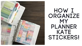 Planner Kate Sticker Storage [upl. by Tanitansy]