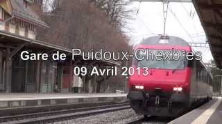 Gare de PuidouxChexbres  09 Avril 2013 [upl. by Pangaro]