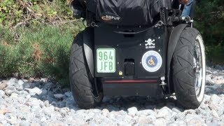 Segway Rollstuhl im sitzen Wald Gelände extreme Test [upl. by Naened]