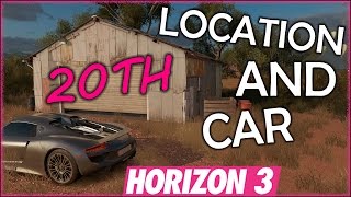 Forzathon Exclusive 20TH Barn Find Location  Car Forza Horizon 3 20TH Barn Find FH3 [upl. by Meid424]