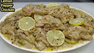 Lemon Pepper Chicken Recipe  Tasty Pepper Lemon Chicken  Best Chicken Starter  Chef Ashok [upl. by Bigot]