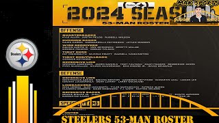 Pittsburgh Steelers 2024 53man roster review [upl. by Christye232]