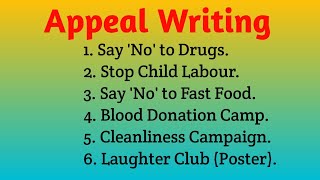 Appeal writing  Examples of Appeal  Writing Skills  11th amp 12 th Class English Maharashtra Board [upl. by Hutchison]