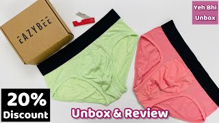 EAZYBEE Men Briefs UnboxingReview Discount Code menunderwear [upl. by Digdirb]