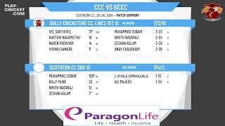 Scothern CC 2nd XI v Gully Cricketers CC Lincs 1st XI [upl. by Diskson]