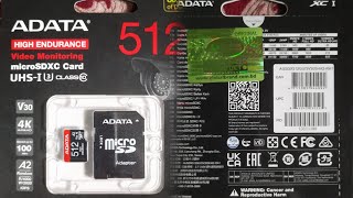 ADATA HighEndurance 512GB UHSI Class 10 sd globalbrandplc ADATAGroup [upl. by Augusta943]