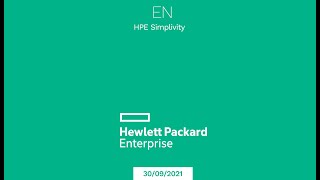 HPE Simplivity Training [upl. by Krauss]