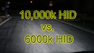 10000k HID vs 6000k HID [upl. by Tosch]