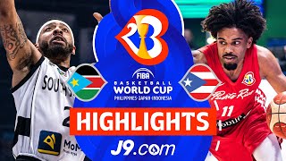 South Sudan 🇸🇸 vs Puerto Rico 🇵🇷  J9 Highlights  FIBA Basketball World Cup 2023 [upl. by Debbi]