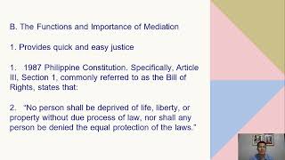 Alternative Dispute Resolution PHILIPPINE MEDIATION CENTER [upl. by Yokum]