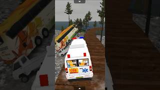 Ambulance Ne Bus Or Cars Ko Ura Diyaa 😱😱😱 youtubeshorts gaming reels viralvideo [upl. by Hentrich]