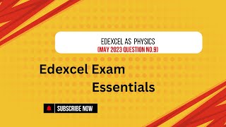 Edexcel AS physics unit1 May 2023 Question paper Mcqno9 solved [upl. by Gnuj]