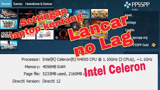 Settingan ppsspp untuk laptop kentang GRAFIK BAGUS NO LAG LANCAR [upl. by Kaylil676]