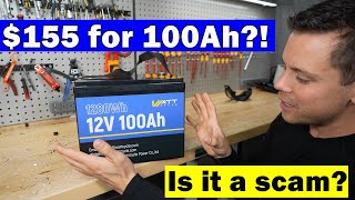 155 quotWattCyclequot LiFePO4 Budget Battery Tested Is it a Scam [upl. by Adnuahs]