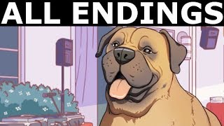 All Endings  Good amp Bad Endings  Dream Daddy A Dad Dating Simulator No Commentary [upl. by Esina]