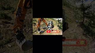 Schreitbagger climbing and on the way menzigombauer extrem excavator [upl. by Aicylla457]