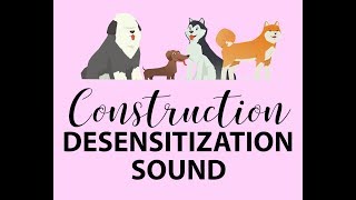 Dog Desensitization Puppy Socialization Construction Noise and Sound [upl. by Annaegroeg]