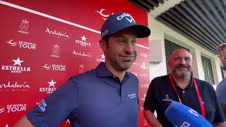 Jorge Campillo Saturday Interview Estrella Damm Andalucía Masters [upl. by Katzen]