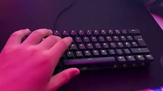 Razer huntsman mini Purple Switches Sound Test [upl. by Fantasia243]