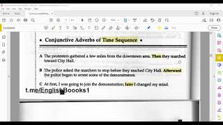 Lesson Six Conjunctive Adverbs of CauseResult Condition and Time Sequence [upl. by Nnayar]