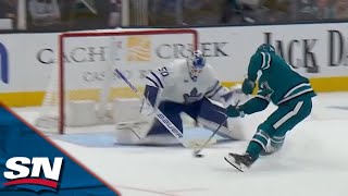 Erik Karlsson Scores Slick Breakaway Goal to Beat Maple Leafs in Overtime [upl. by Elttil]