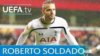 Soldado goal for Tottenham v Anji in UEFA Europa League [upl. by Pish]