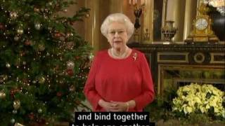 The Queens Christmas Message 2011 with subtitles Elizabeth II speaks to the Commonwealth [upl. by Yvan]