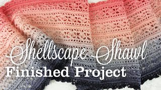 Saras Shellscape Shawl Finished [upl. by Laro]