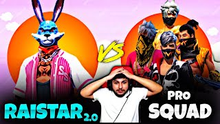 RAISTAR 20 VS PRO SQUAD💀 1VS4 ON LIVE GARENA FREE FIRE freefire nonstopgaming [upl. by Einnek490]