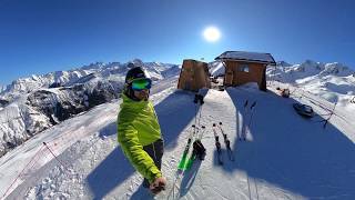 Skiing Les Sybelles 2020 France KNOSF GoPro Hero8 Black amp MAX [upl. by Nido293]