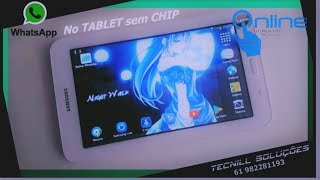 Como Instalar WhatsApp no Tablet sem Chip Fácil e rápido2017 [upl. by Htiffirg]